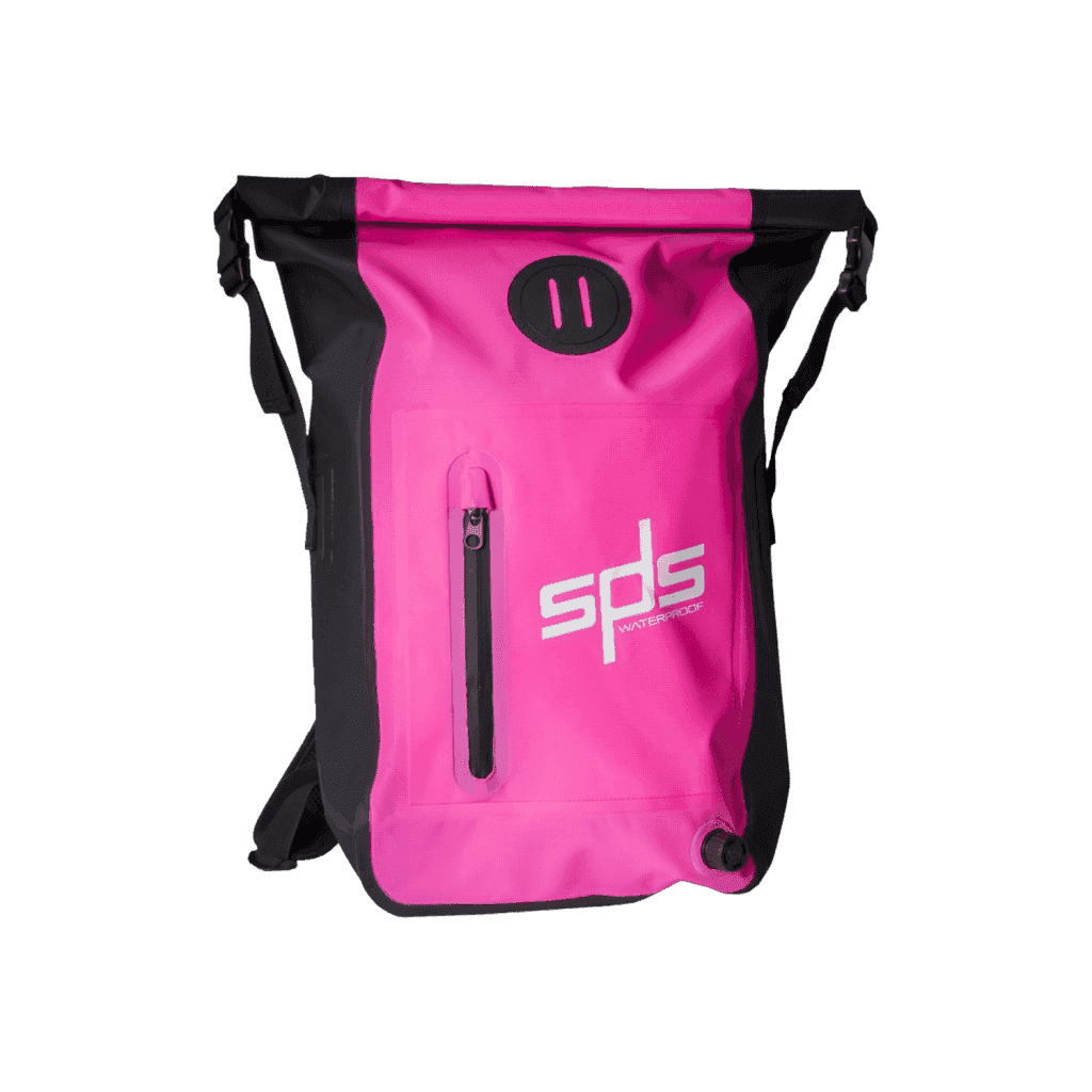 Waterproof backpack with 35 l capacity. Made of high resistance PVC