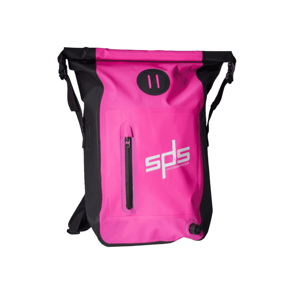 Mochila impermeable Rosa de 35l , ​ Perfecta para mantener secas tus pertenencias