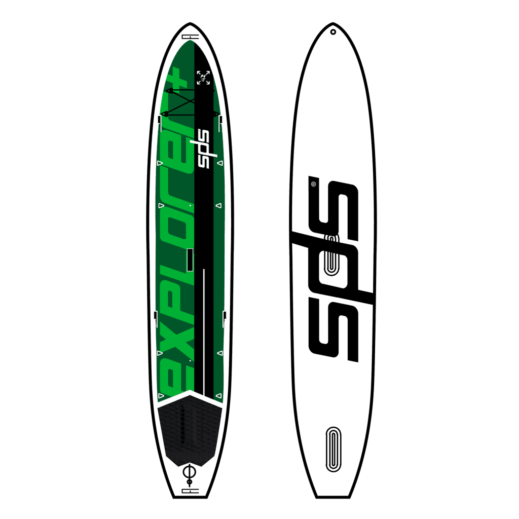 Explorer+ Tabla para 1 o 2 personas, tanto como SUP como kayak