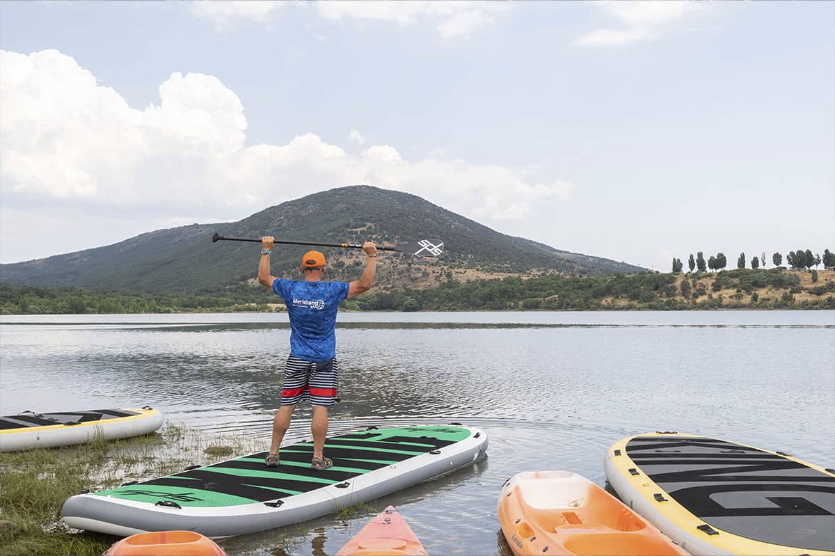 meridiano raid paddle surf en embalse de pinilla